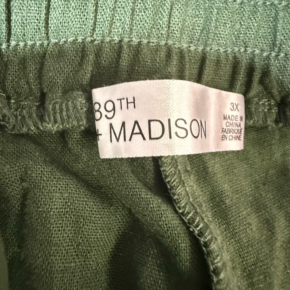 89th&Madison women’s linen blend mid rise shorts Sz 3X - Picture 6 of 8